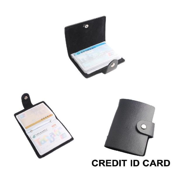 

card holders faux leather business id cards holder case cover bag dsa1, Brown;gray