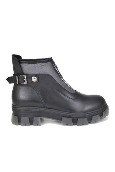 

boots women's 2021 genuine leather women ankle, Black