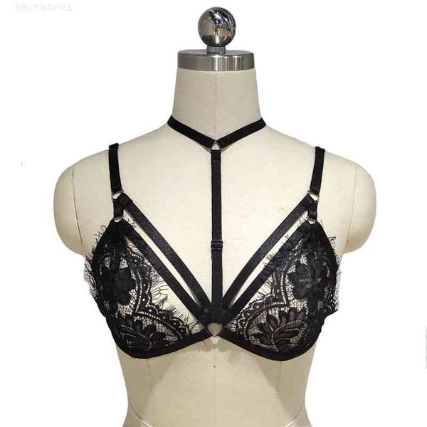 

bamboo like hollowed out nightclub lace temptation perspective black fun harness underwear o0781, Black;white