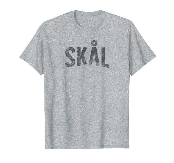 

skal shirt (vintage) - cheers in swedish norwegian, White;black