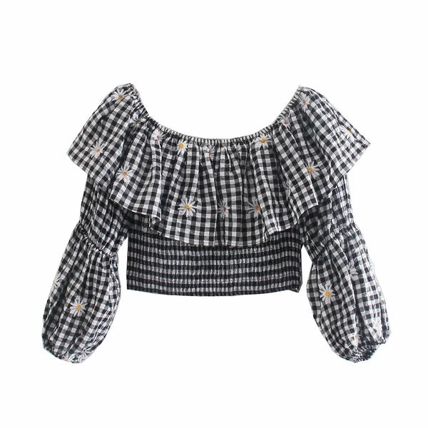 

women's sweaters 2021 summer fashionable women's mature elastic clothes plied print off the shoulder sweaters at night, White;black