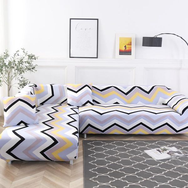 

chair covers stripe flowers stretch sectional universal all-inclusive sofa slipcovers soft elastic couch home decor