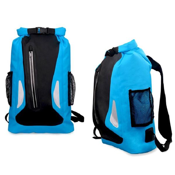 

outdoor dry bag backpack waterproof 500d pvc for kayaking boating hiking camping fishing sports bags