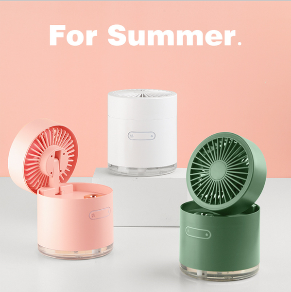 

portable deskfolding mini fans small fan spray cooling rechargeable artifact usb humidifier electric
