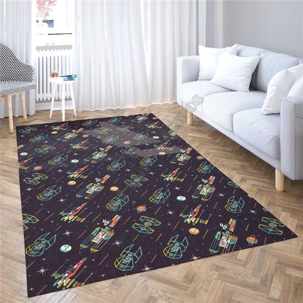 

carpets spaceship/rocket area rug 3d all over printed non-slip mat dining room living soft bedroom carpet 01