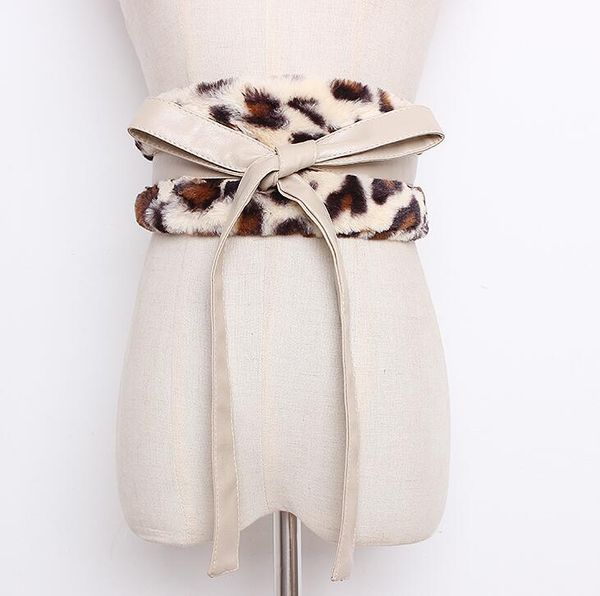 

belts women's runway fashion faux fur pu leather cummerbunds female dress corsets waistband decoration wide belt r1659, Black;brown