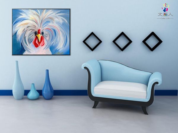 

paintings paint by number art painting chickens hand-painted color oil living room bedroom decorative