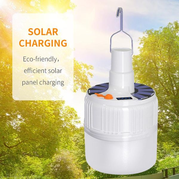 

solar lamps 42led 100w portable lamp rechargeable bulb 5 lighting modes night market stall lighthousehold emergency light