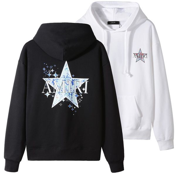 

2021 autumn and winter new arrivals amiry mens luxury designer street hoodies long sleeve print sweatshirts men's clothing #3308, Black