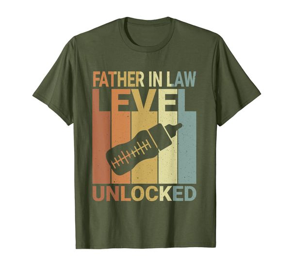 

vintage father in law level unlocked tshirt fathers day gift, White;black