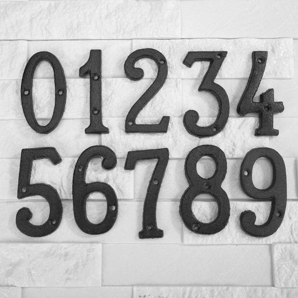 

other door hardware metal numbers cast iron decoration house sign doorplate diy cafe wall decor 8cm wrought 0 to 9 signs