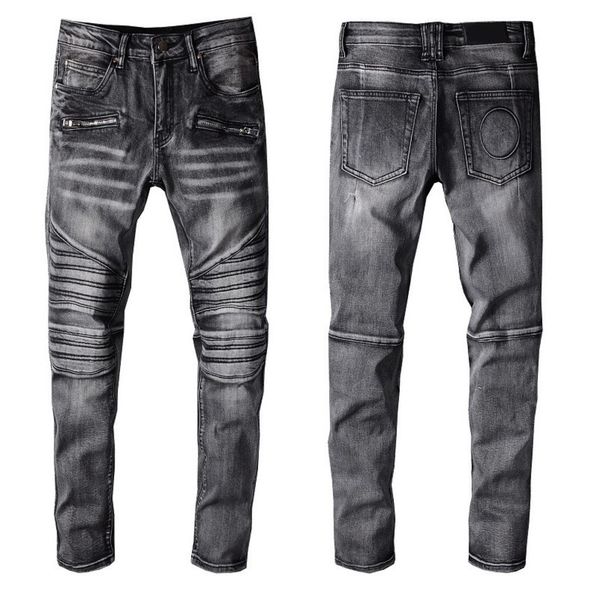 

fashion mens jeans simple summer lightweight denim large size famous casual solid classic straight jean for male, Blue