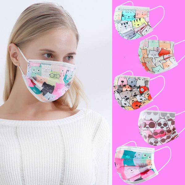 

disposable thickened three-layer non-woven meltblown cloth animal disposable protective mask