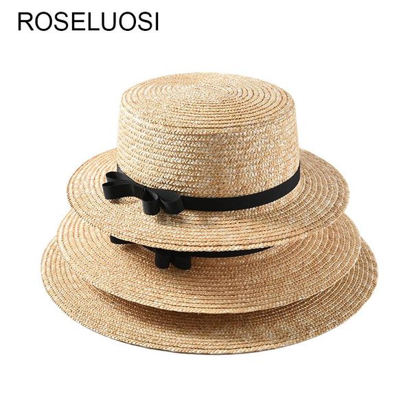 

women flat straw hats 2021 spring summer wide brim sun hat casual bow-knot beach chapeu feminino, Blue;gray
