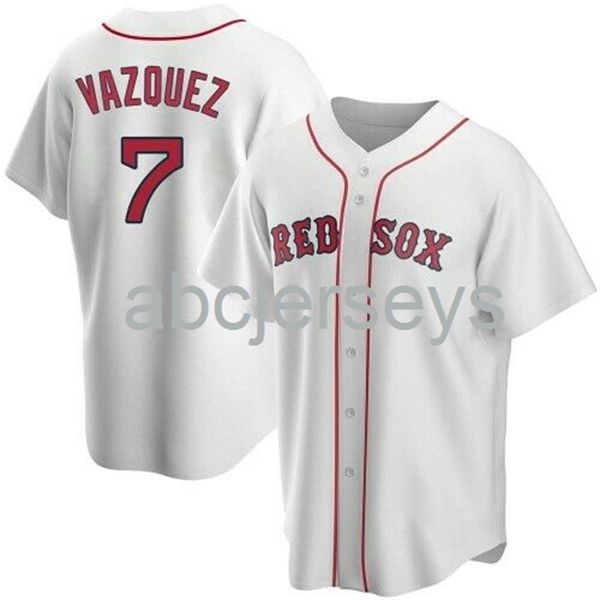 

christian vazquez white ver2 aop baseball jersey xs-6xl, Black