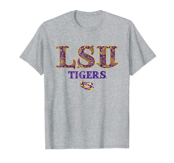 

lsu tigers patterned letters - apparel, White;black
