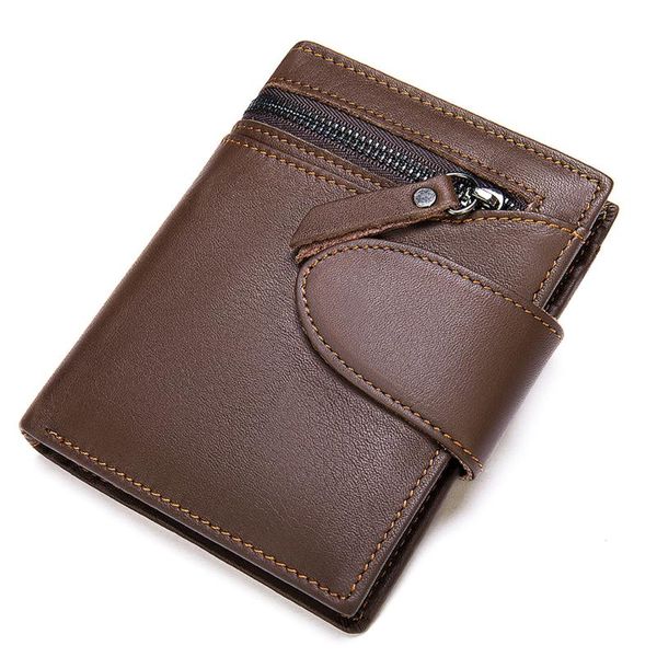 

wallets mens fashion small wallet men genuine leather card vintage male pocket money bag, Red;black