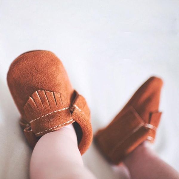 

first walkers baby shoes tassel soft sole tassels suede leather infant boy girl toddler 0-18m