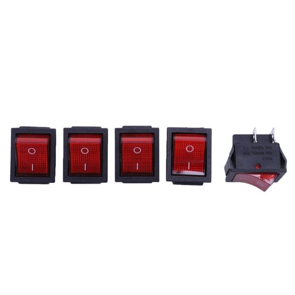 

smart home control 5 x red illuminated light on/off dpst boat rocker switch 16a/250v 20a/125v ac