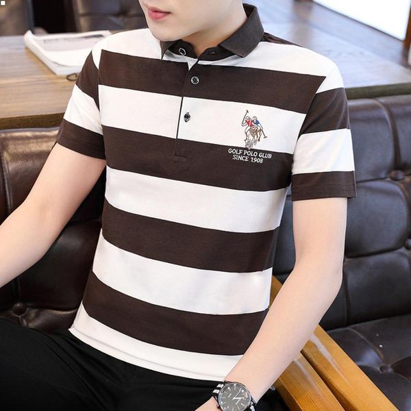 

luxurys designers mens polo t shirt short sleeve crop classic t shirts fitness t-shirt camisas de hombre m 4xl dress male ropa collared whit, White;black