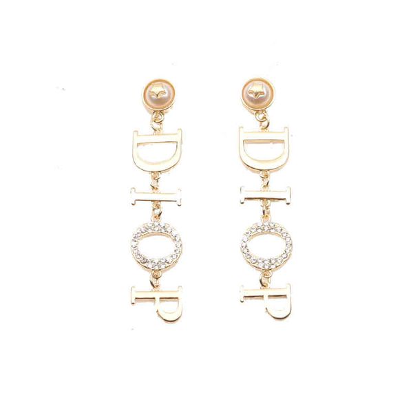 

earrings women's brilliant diamonds long tassel earrings ear accessories, Golden