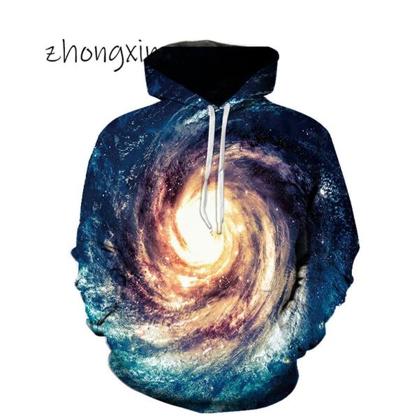 

space galaxy hoodies men/women sweatshirt hooded 3d brand clothing cap hoody print paisley nebula jacket men's & sweatshirts, Black