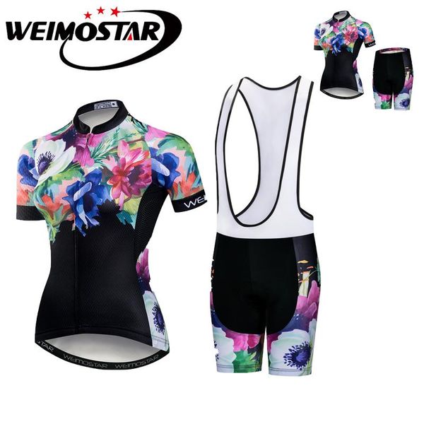 

racing sets 2021 cool women cycling jersey wear short sleeve girls bicycle bike clothing brethable sport, Black;blue