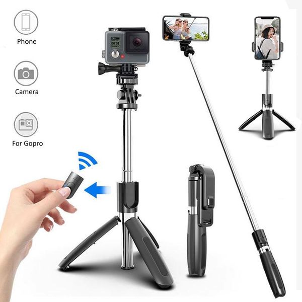 

in 1 wireless bluetooth selfie stick tripod foldable monopods universal for smartphones sports action camera