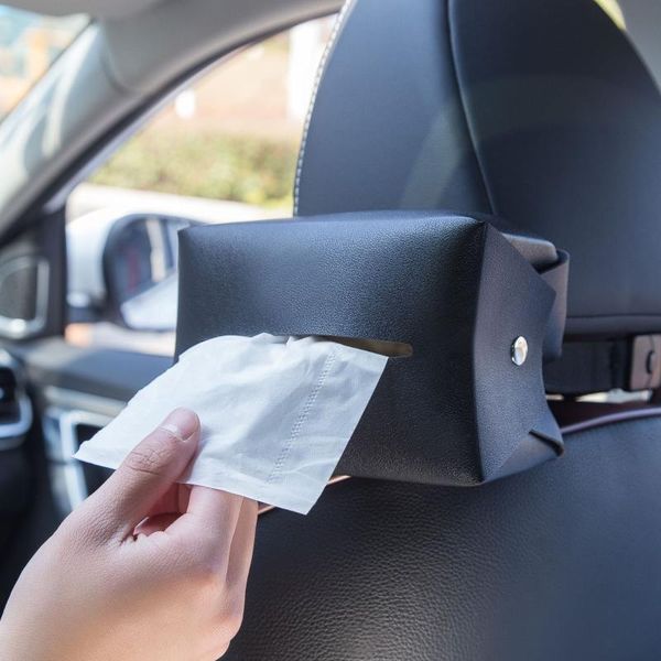 

tissue boxes & napkins 1pcs car box creative paper holder cartoon leather interior supplies seat decor accessories for sun visor type