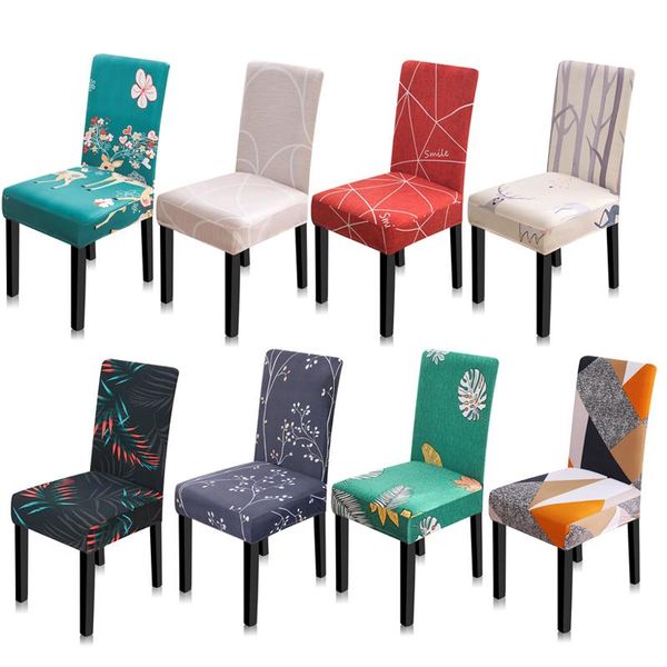 

chair covers floral print spandex for wedding dining cover room stretch elastic office banquet