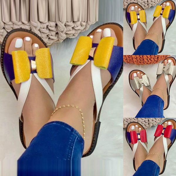 

sandals stretch ortic slide woven beach wedge slippers bow shoes sandales femmes Ã©tÃ© sandalias women 2021, Black