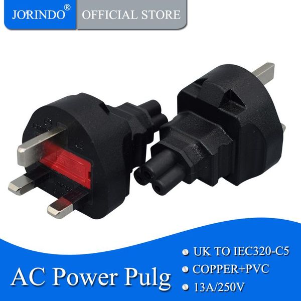 

smart power plugs jorindo uk 3 pin to iec320 c5 hole ac pulg, standards prong adapter conversion socket,13a/250v