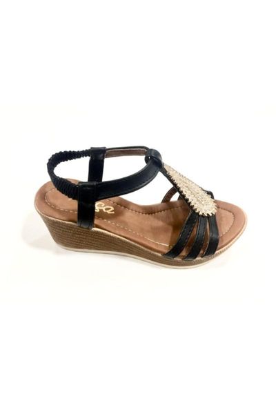 

sandals toe anatomical female, Black