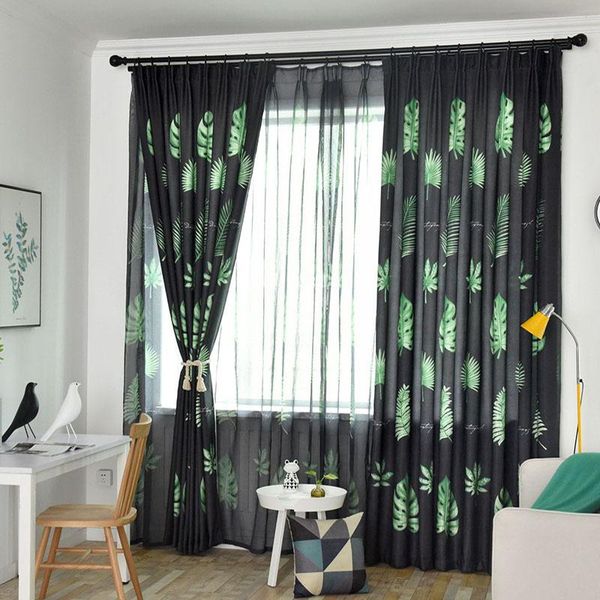 

curtain & drapes modern tulle on the window curtains for living room plant bedroom quality interior home soft kitchen