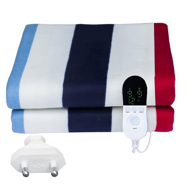 

blankets electric blanket double circuit heating mode overheat protector synthetic fiber fabric warm bed heater
