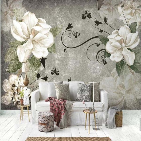

wallpapers european vintage flower murals wallpaper roll for living room bedroom background home wall decor customize landscape mural