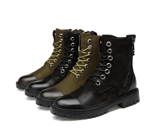 Inverno Homens Botas de Desenhor Especial Tático Força Especial À Prova D 'Água Deserto de Couro De Couro Sapato Combate Army Army Boot