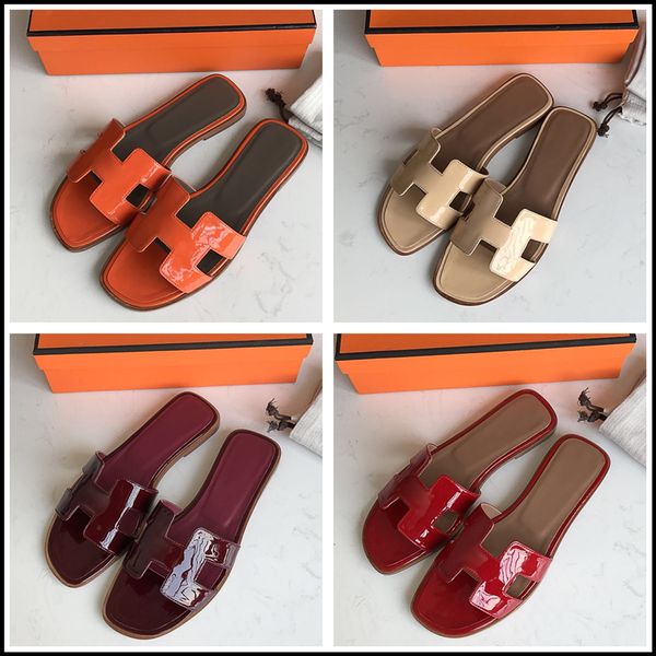 

2021ss women slippers fashion trend sandals summer girls beach slides designer luxury designer classic pure color lady slippers size eu34-eu, Black