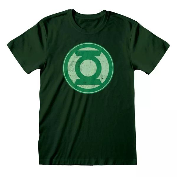 

dc green lantern distressed logo licensed men t-shirt, White;black