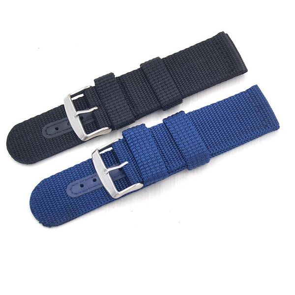

watch bands band strap nylon mesh watchbands women men sport watches belt accessories relojes hombre 2021mm 20mm 22mm 24mm canvas, Black;brown