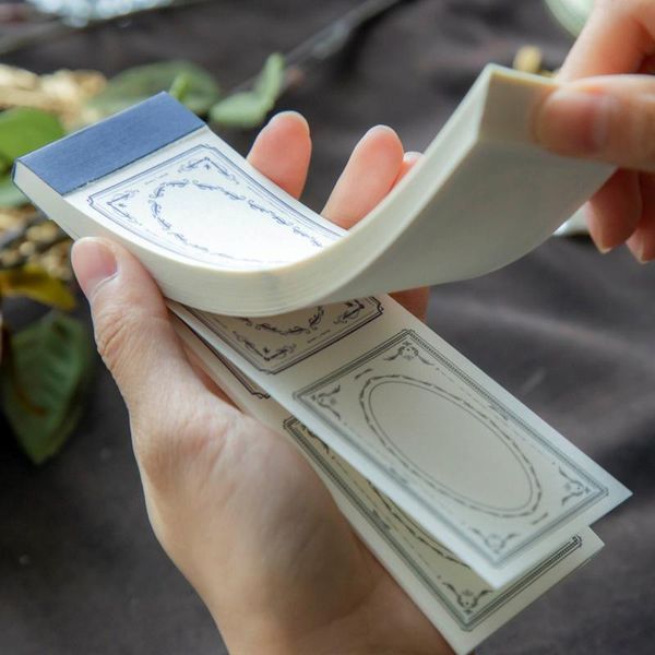 

50pcs/lot classic memo notes paper label material decoration for journal diary handbook craft scrapbooking diy gift wrap