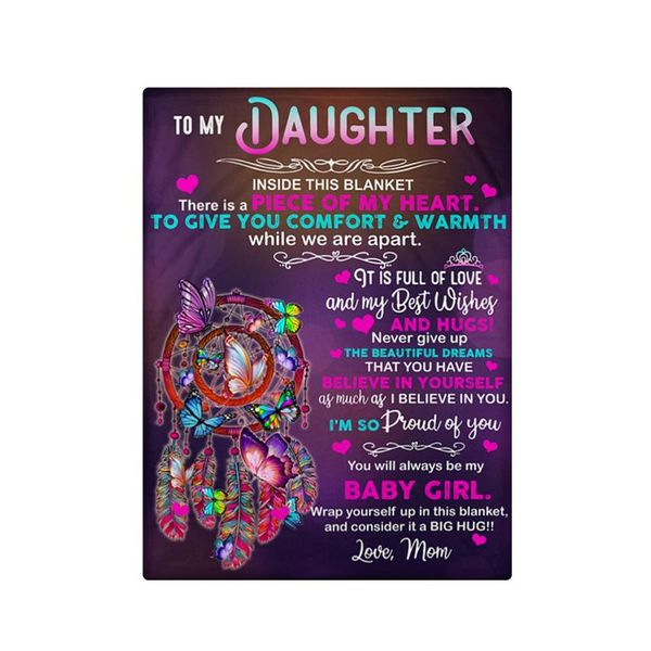 

blankets mom to daughter inside this blanket & love multipurpose comfort my envelope soft inspirational throw