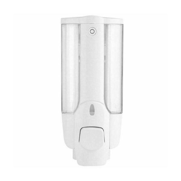 

self adhesive soap dispenser wall mounted manual holder bathroom shower liquid gel shampoo q8g6