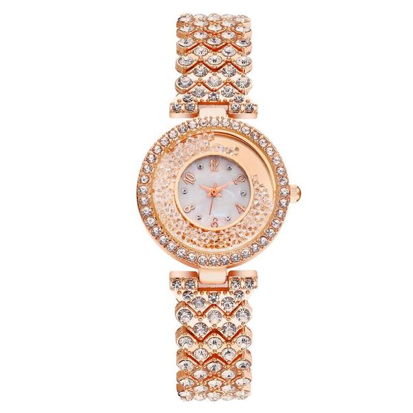

wristwatches fashion women watch with diamond ladies luxury casual women's stainless steel bracelet watches relogio feminino, Slivery;brown