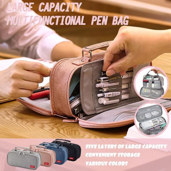 

storage bags pencil case office student pencilcase school pen supplies bag cases box pencils pouch stationery