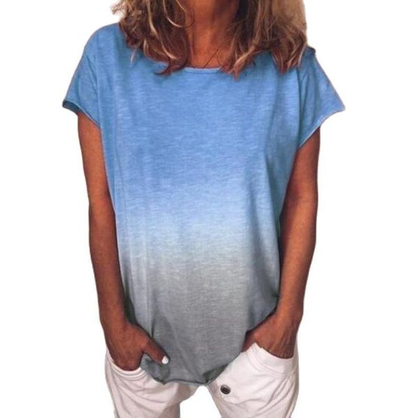 

women's t-shirt rainbow gradient solid women short sleeve harajuku tshirt female aesthetic girl summer lady, White
