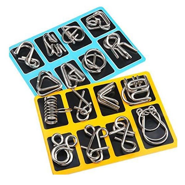 

party masks nine ring set links game chinese puzzle kid brain teaser toy children's toys