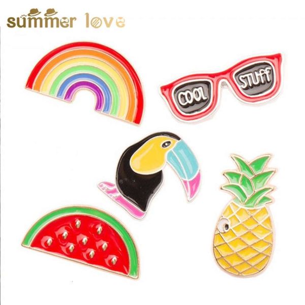 

cartoon oil drop suit women's brooch style badge m026, Gray