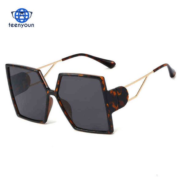 

aviator sunglasses teenyoun retro large frame sunglasses square luxury brand for female shades ladies sun glasses oculos ty95259, White;black