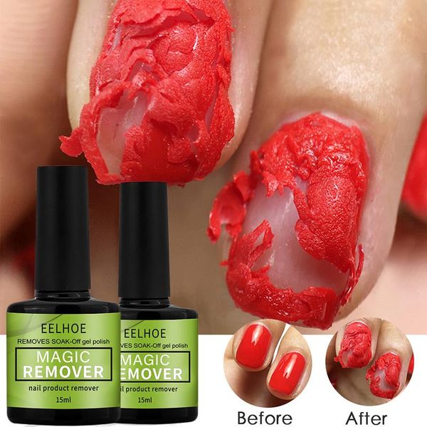 

nail gel eelhoe 15ml sealing layer manicure burst remove no pain polish remover supplies art, Red;pink